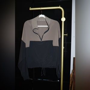 Alo Yoga City Girl Olive Green/Black Track Pullover